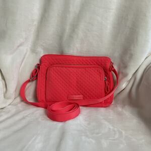 Vera Bradley Womens Coral Little Hipster Crossbody Bag